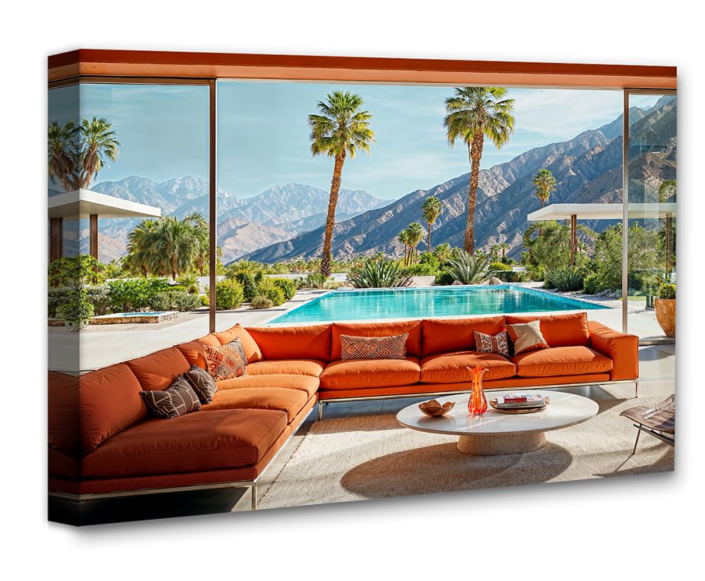 Amazon.com: Mid-Century Modern Morning:16x20 Stretched Canvas